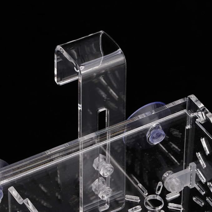 Fish Breeding Isolation Box Aquarium Acclimation Hatchery Incubator Acrylic Transparent Aquarium Hatchery Incubator Holder(30CM*10CM*10CM)