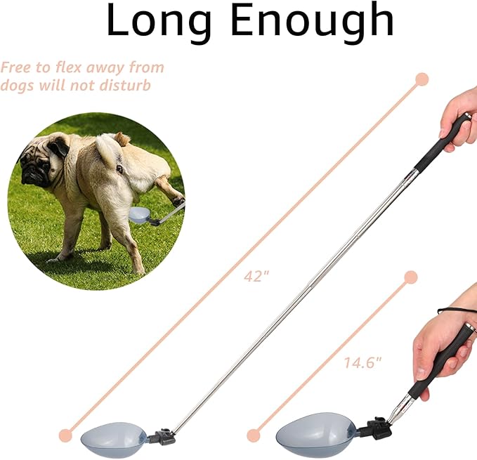 Dog Cat Urine Collector - Telescopic Urine Sample Catcher for UTI Test Kit,Dog Pee Stick for Veterinary Supplies.Dog Pregnancy Pee Test Kit(Basic Kit)