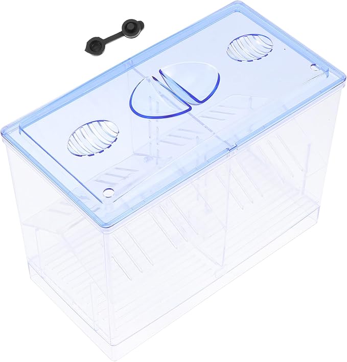 FRCOLOR Double Layer Fish Breeding Box Plastic Hatching Container with External Isolation Tank for Aquarium Fish Incubator Suitable and Aquatic Pets