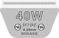 40W Detachable Dog Grooming Wide Blades,Compatible with Andis,Oster A5,Wahl KM10 Series Clippers,Cut Length 1/100"(0.25mm)