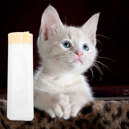 1roll Cat Litter Cleaning Bags Pouches for Easy Litter Change Roll Convenient and Cat Supplies