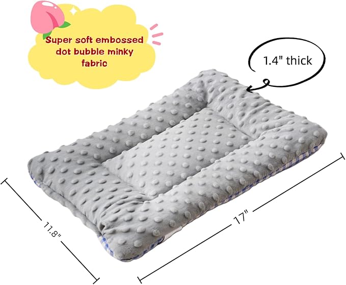 SHENGOCASE 4-Pack Soft Pet Kneading Pillow Cushion Bed, 17x12 Inch Padding for Cat Small Dog House, Cage Kennel Perch Shelf
