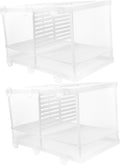 BESPORTBLE 2pcs Aquarium Fish Tank Partition Net Fish Netting for Decoration Breeding Tank Divider Isolation Mesh Random Style