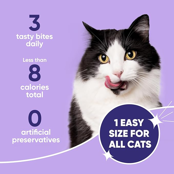 Virbac C.E.T.® INTELLIDENT® Cat Bites for Dental Care | Healthy Teeth and Gums | Fresh Breath,Chicken Flavor,(Pack of 2)