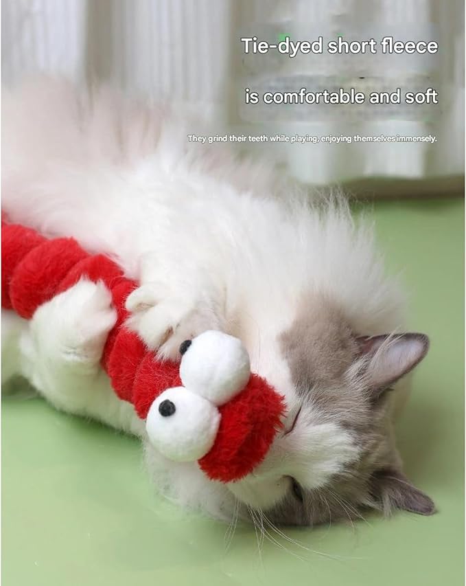 Plush Cats Pillow Toy with Catmint and Chewable for Teeth and Playing Removable Cover Easyly Wash