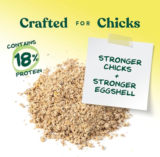 Manna Pro Medicated Chick Starter Grower, Crumbled Chick Feed with Amprolium, Complete Nutrition for Young Chickens, Supports Healthy Growth and Coccidiosis Prevention, 6-Pack of 5 lb Bags