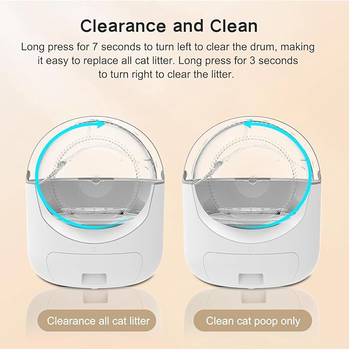 Smart Self-Cleaning Cat Litter Box – Automatic Odor Control, App Monitoring & Ultra-Quiet Design for Multi-Cat Homes