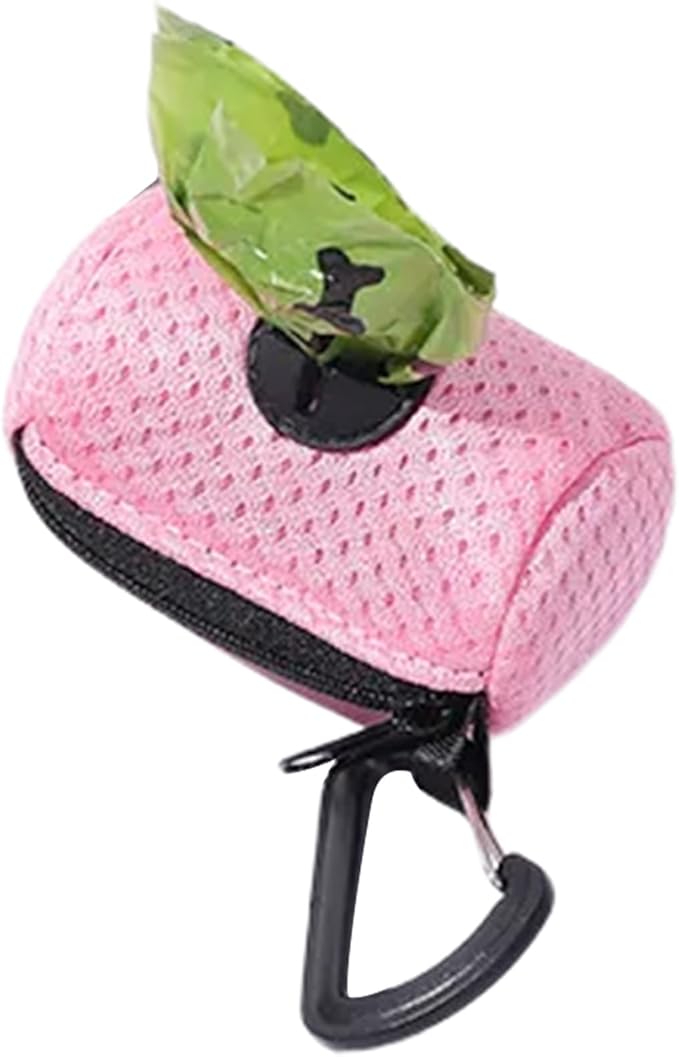 Pet Trash Bag Holder Poop Bag Dispenser MeshFabric Pooper Bag Dispenser LeashHook Pet Waste Bag Holder