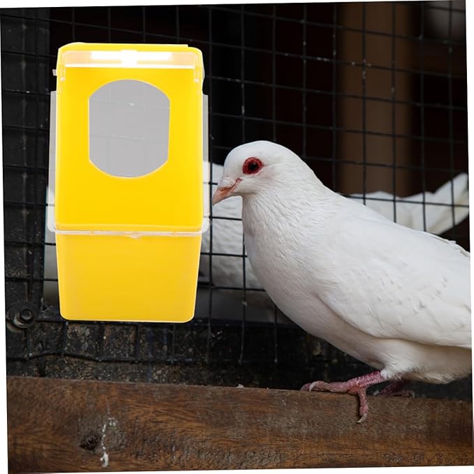 4pcs Quail Feeder Pigeon Supplies Bird Cage Feeder Bowl Sturdy Material Bird Feeding Watering Supplies