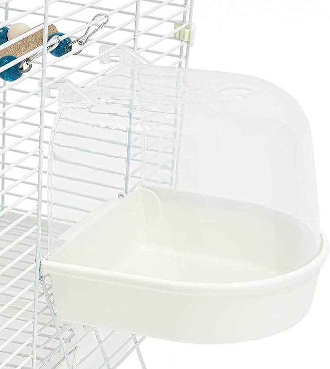 18.5x12x30 in Iron Flight Bird Cage, 2 Tiers Freestanding Parakeet Bird Cage, Pigeons Parrot Birdcage, Large Parakeets Cage with 4-6 Birds Capacity