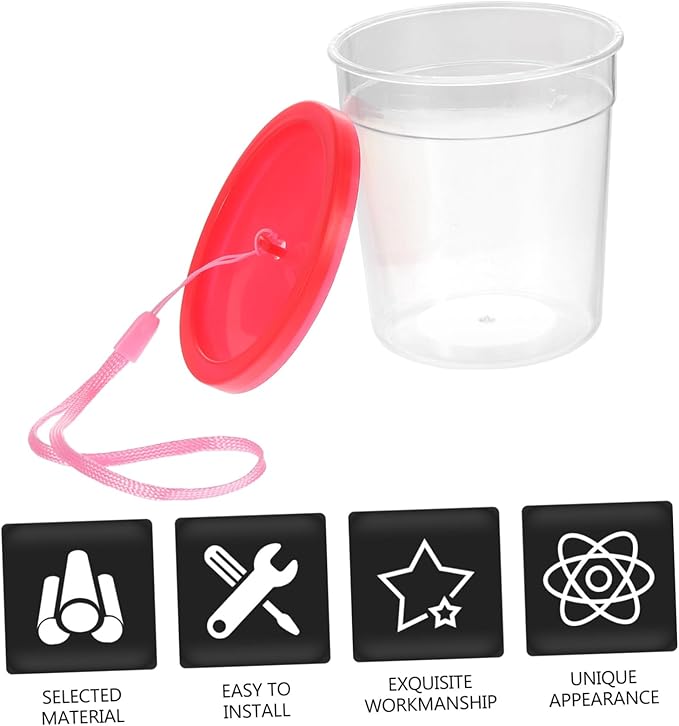 1pc Box Turtle Tank Mini Spider Habitat Pet Acrylic Nature Exploration Cage Mini Fish Fedding Cup Transparent Cup Reptile Pet Feeding Container Transport Vehicle Betta Fish Plastic