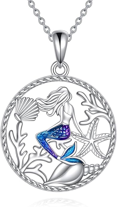 KZX Cat/Dog/Phoenix/Eagle/Whale/Shark/Puffin/Starfish/Chicken/Butterfly/Owl/Bee/Frog/Seahorse Necklace Sterling Silver Animal Pendant Jewelry Gift for Women