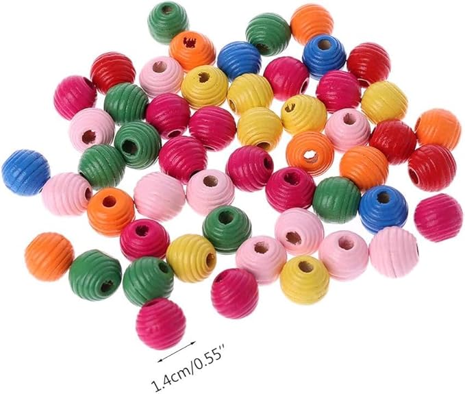 50Pcs/Bag Colour Wooden Bird Parrot Bite Multipurpose Colorful DIY Beads Decoration Accessories Pet Supplies