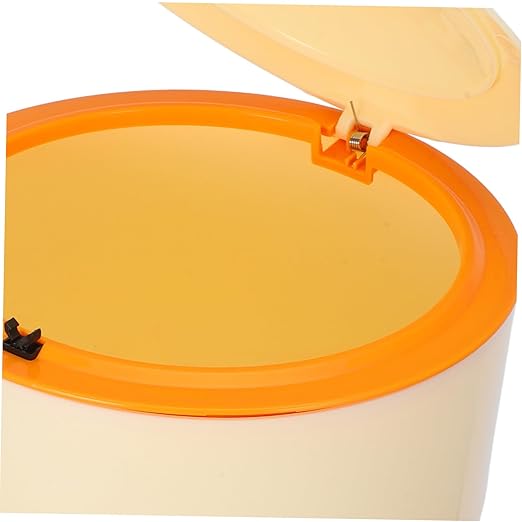 Happyyami 1set Sealed Cat Litter Trash Can Lid Waste Bags Included Easy to Maintain Pet Waste Container Odor Prevention Design for Home Use
