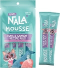 LOVE, NALA Skin & Coat Health – Tuna & Salmon + Collagen Mousse Cat Treats – Lickable Squeeze-Up Puree, Topper or Treat – Grain-Free, 4 Pack – Human-Grade Protein, Non-GMO, No Artificial Additives