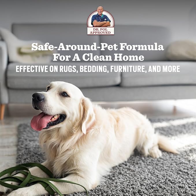 Dr. Pol Incredi-Pol Stain & Odor Remover | Eliminates Dirt, Urine | Safe and Effective Around Pets & Their Favorite Spots | Trigger Spray for Easy Use | 16 oz | Fresh Citrus