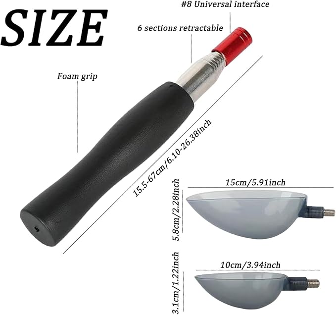 Telescopic Dogs Urine Pickup – Adjustable Long Reach Collector, Compact Portable Construction, Quick Assemble Design | 100g Puppy Waste Removal Tool for Backyard Patio Indoor Apartment Travel Use