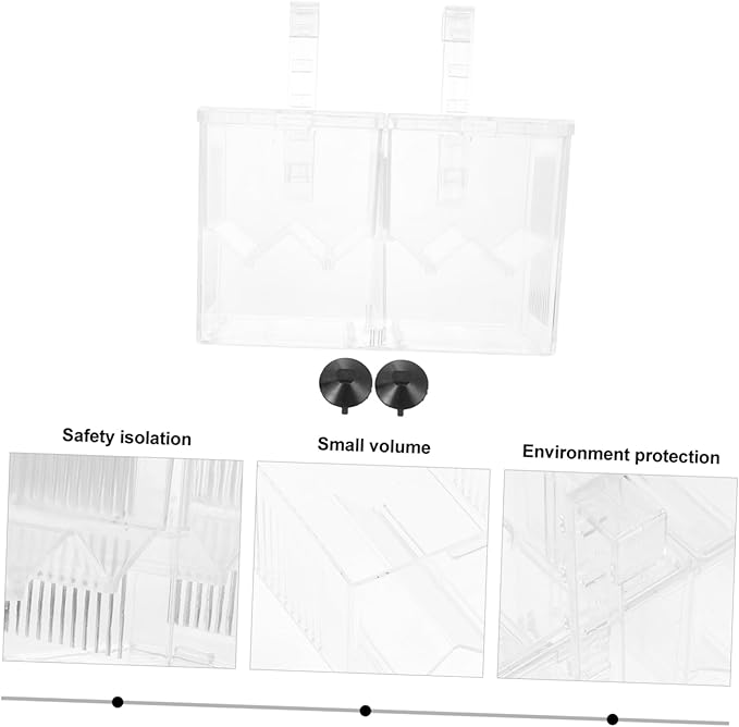 Hatching Incubator Box Aquarium Breeding Accessory Isolation Tank for Aggressive Injured Fish Plastic Material