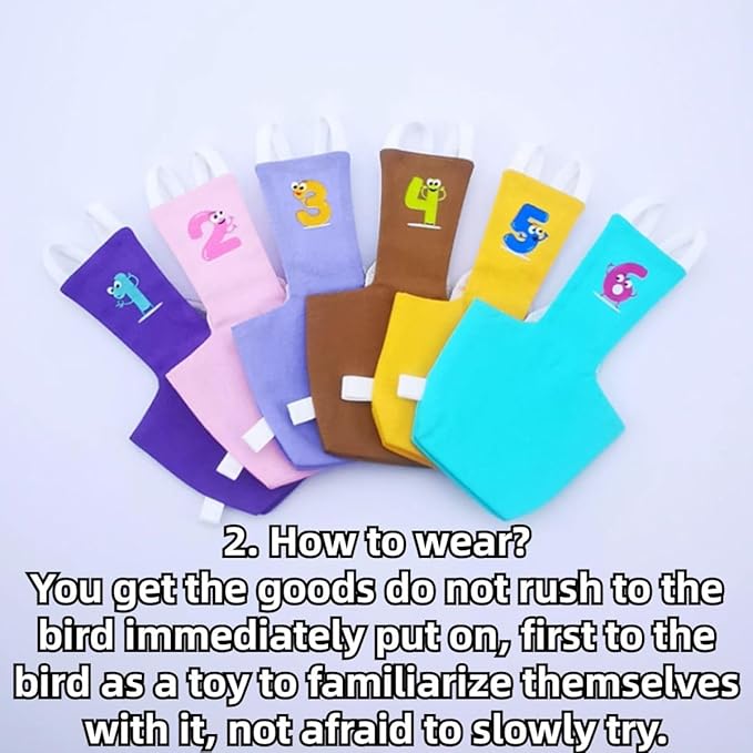 Bird Diaper Protective Parrot Nappy - 6 Pack, Reusable Flight Suit with Waterproof Inner Layer, Washable Cute Urine Wet Suit for Cockatiel Conure Macaw Lovebird (S)
