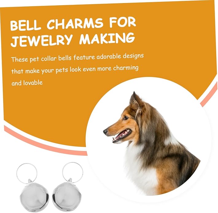 Pet Collar Bells Cute Charms for Dogs and Cats Crisp Sound for Easy Training Simple Installation for