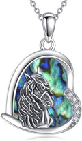 KZX Cat/Dog/Phoenix/Eagle/Whale/Shark/Puffin/Starfish/Chicken/Butterfly/Owl/Bee/Frog/Seahorse Necklace Sterling Silver Animal Pendant Jewelry Gift for Women