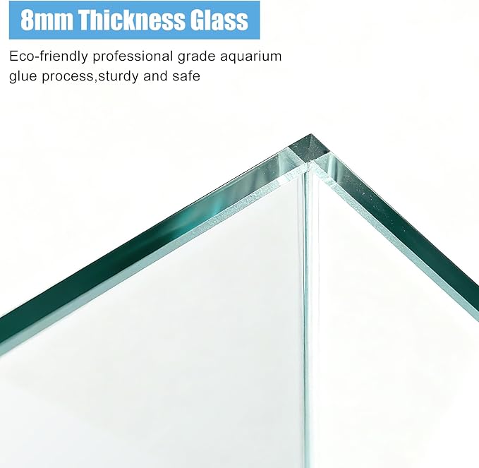 Ultra Clear Glass Aquarium Thickened Large Fish Tank -Suitable for High-end Fish Enthusiasts (29 Gallon)