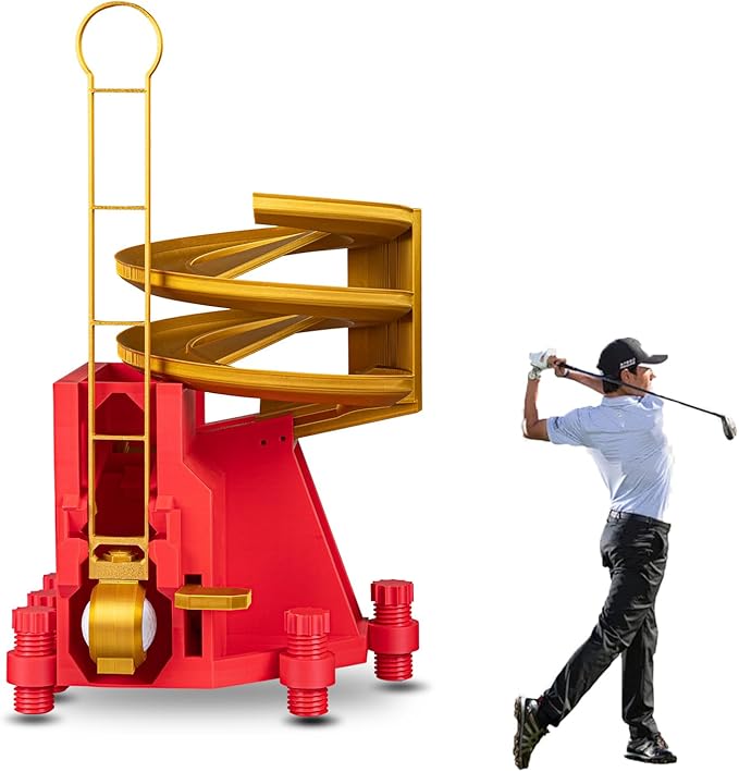 Golf Ball Dispenser, Golf Ball Launcher Pro, Automatic Golf Ball Dispenser & Launcher Pro, High-Capacity Hands-Free Practice Machine