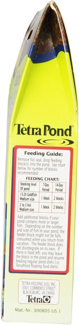TetraPond 16477 Vacation Food Slow Release Feeder Block, 3.45 Ounce [2-Pack]
