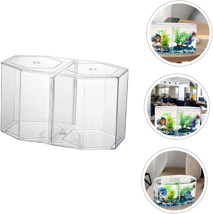 Milisten Professional Transparent Fish Isolation Box Multi Functional Breeding Tank for Fish Fry for Safe Separation and Incubation Aquariums