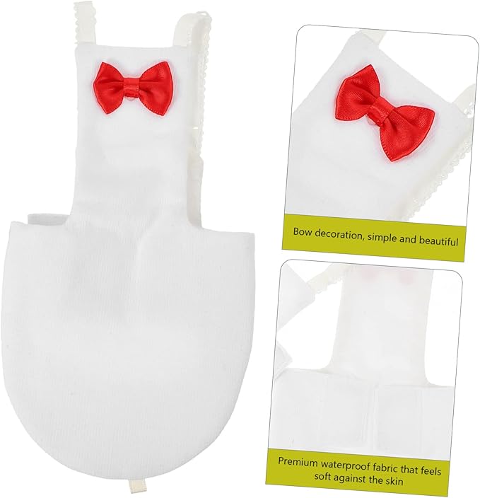Yardwe Bird Diaper for Birds Breathable Parrot Clothing Accessory for Outdoor Activities Fits Parakeets Cockatiels and Pigeons White