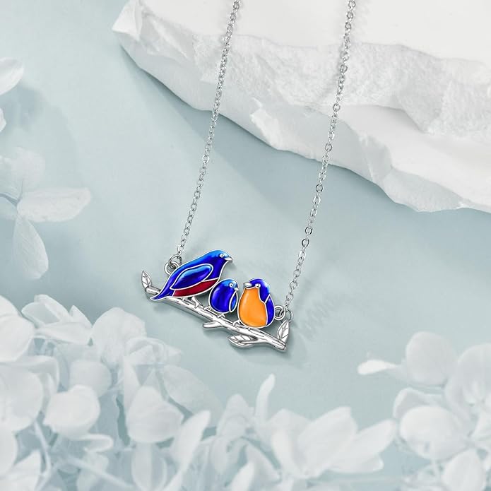 KZX Cat/Dog/Phoenix/Eagle/Whale/Shark/Puffin/Starfish/Chicken/Butterfly/Owl/Bee/Frog/Seahorse Necklace Sterling Silver Animal Pendant Jewelry Gift for Women