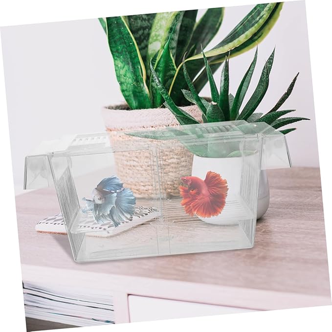 2pcs Fish Breeding Box Betta Tank Dividers Aquarium Incubator Box for Fish Eggs