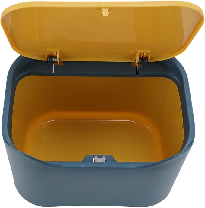 Jiawu Cat Litter Trash Can, Airtight Odor Control Press Seal Lid Cat Litter Disposal Bin, Compact Storage Container with Press Type Lid for Home Pet Waste Disposal