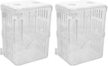 Yardwe 2pcs Fish Breeding Box: Aquarium Fish Breeding Isolation Box Floating Hatchery Incubator - Small Separator for Guppy Shrimp Betta