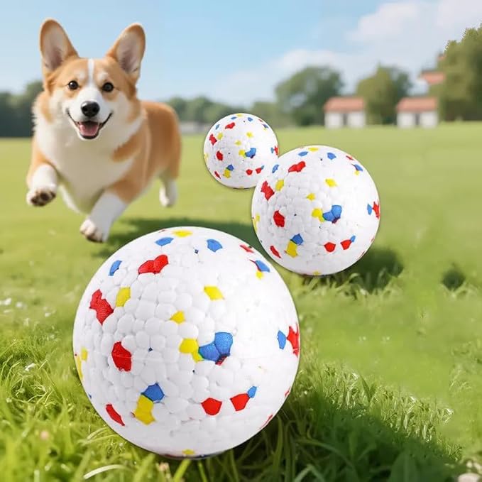 Automatic Tennis Ball Launcher for Dogs, Interactive Dog Toy Thrower, Adjustable Distance ft, Includes 2.3-inch Small Balls (6 Pcs Balls)