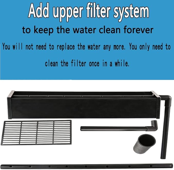 124Gal LED Aquarium Kit Upright Fish Tank Large Glass Fishbowl Glsaa Bar for Patios Living Office Room and Kitchen
