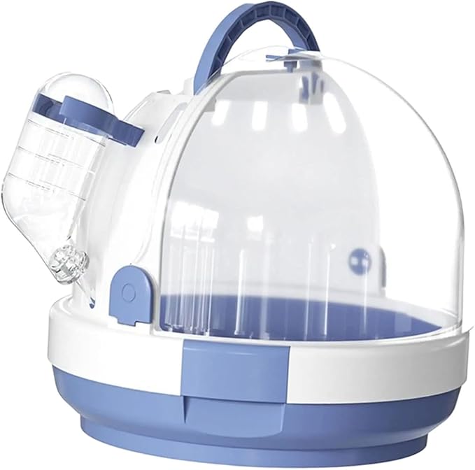 Parrot Travel Cage Bird Cage,Breathable,Portable,Hamster Carrier Cage,Small Animal Carry Case for Lovebirds Hedgehog Travel, Blue