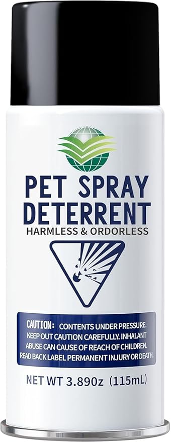 Spray Deterrent Device Refill for Motion Activated Cat Deterrent System - Safe Dog & Cat Spray Deterrent for Counters & Trouble Areas - 3.89oz Total 1 Pack