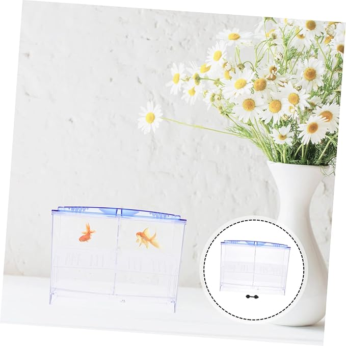 BESPORTBLE 1pc Transparent Fish Breeding Box Cups Dual-Layer Isolation Container for Fry Hatching Protects Fish from Incubator and Shrimp