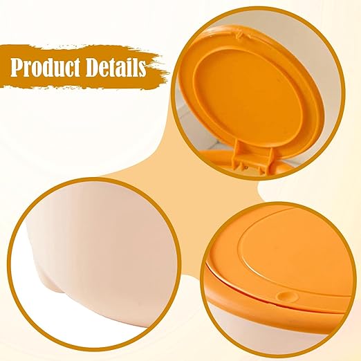 Cat Litter Trash Can Pet Bin,Lightweight,Portable,Sturdy,Garbage Can with Press Type Lid Pet Accessories, Yellow