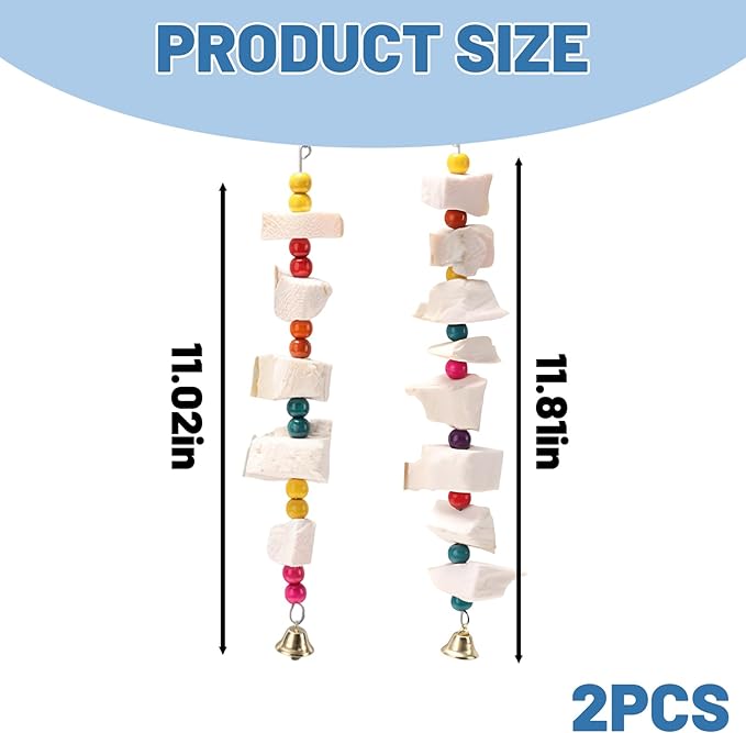 CZFSWT 2Pcs Cuttlebone for Birds, Cuddle Bones for Birds, Cuttlebone for Birds Parakeets Suitable for Beak Trimming and Health Maintenance