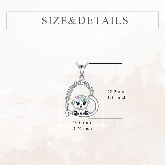 KZX Cat/Dog/Phoenix/Eagle/Whale/Shark/Puffin/Starfish/Chicken/Butterfly/Owl/Bee/Frog/Seahorse Necklace Sterling Silver Animal Pendant Jewelry Gift for Women