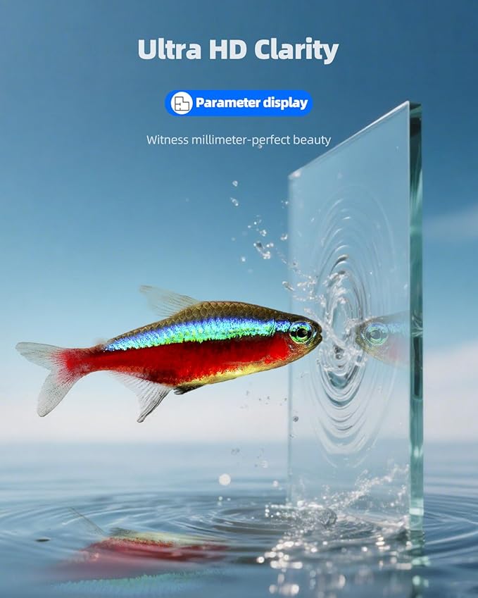 5 Gallon Fish Tank 4.8 Gallon, Small Aquarium Fish Bowl Ultra Clear Rimless Design for Betta Goldfish Snails Shrimp Aquatic Planting