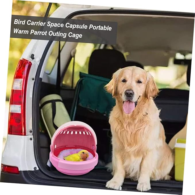 Happyyami Portable Bird Carrier Cage View Handheld Travel Cage for Parrots and Birds Breathable Design for Comfort and Ventilation for Outdoor Use