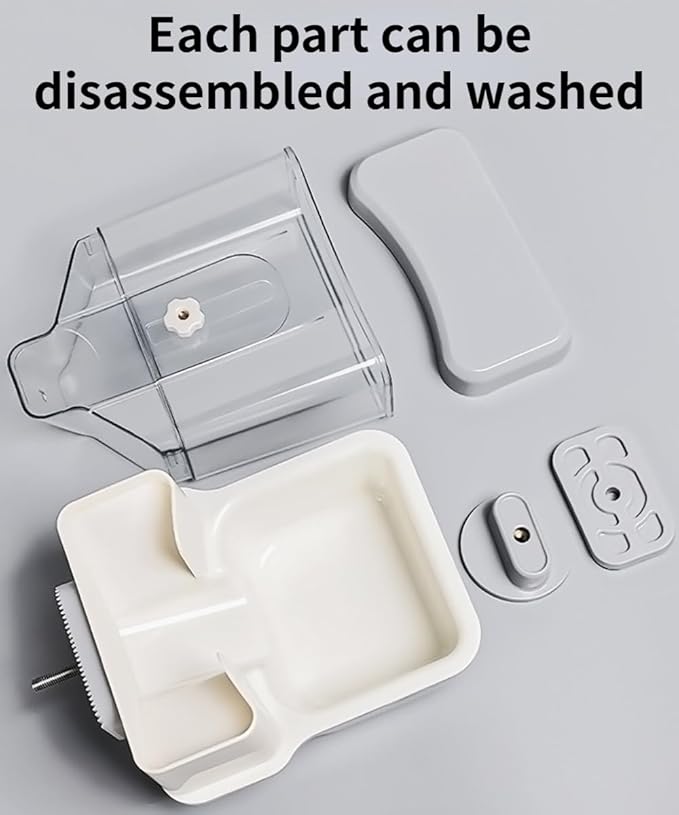 Automatic Bird Feeder, Slide Down Design, No Mess, Suitable for All Birds, Removable Tray for Easy Cleaning
