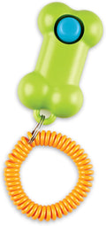 Brightkins Smarty Pooch Training Clicker: Bone - 1 Piece, Enrichment Dog Training and Obedience Games, Interactive Gift for Puppies