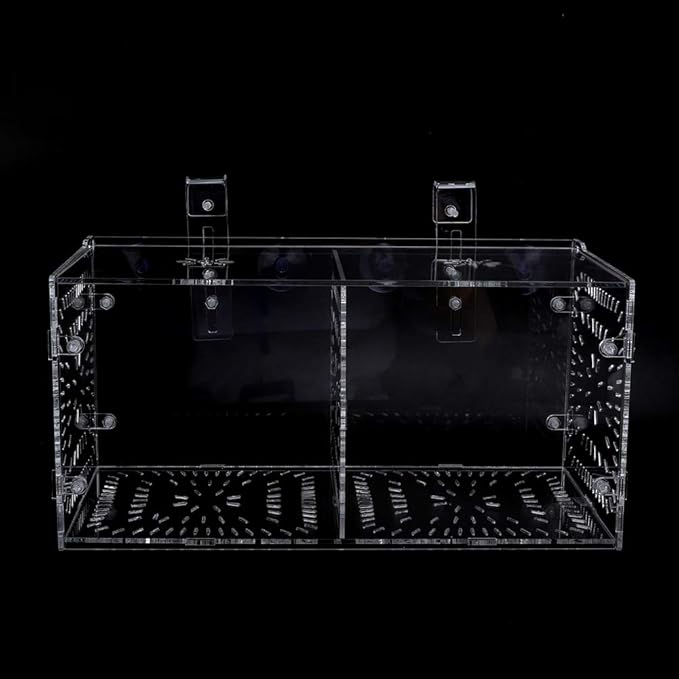 Fish Tank Breeding Box Aquarium Isolation Box Transparent Acrylic Fish Tank Incubation Box for Aggressive Injured Sick Fish Shrimp 15x15x15cm 30x15x15cm 20x20x20cm (30CM*15CM*15CM)