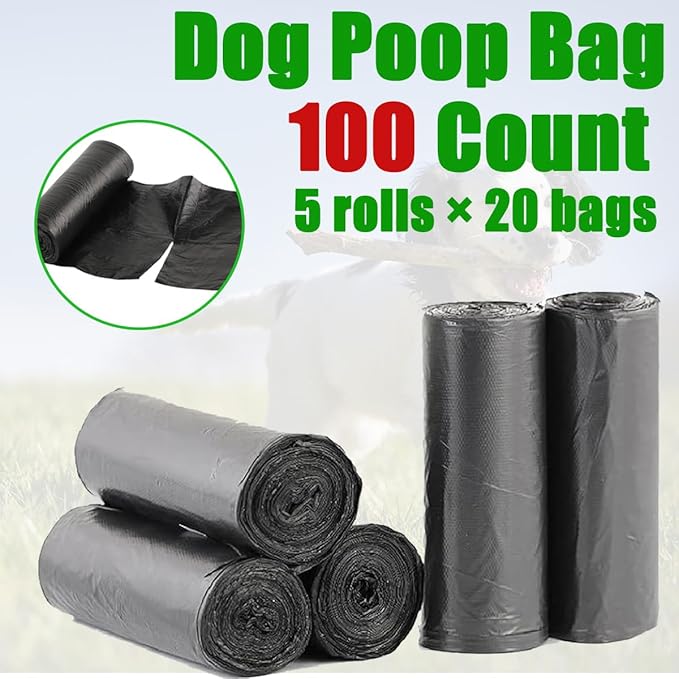 Dog Poop Bag, 100 Count Dog Waste Bags Sized 19.7X17.7" for FUSBUNTY Pooper Scooper Swivel Bin & Rake Set