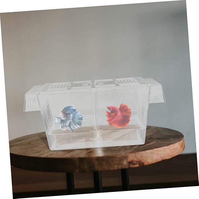 Happyyami 2pcs Fish Breeding Box Cups Incubator for Juvenile Fish Safe Isolation Tank for Aquariums Lightweight and Portable