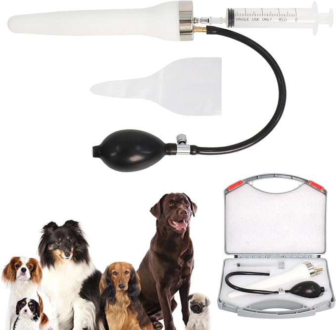 Wadoy Dog Artificial Insemination Kit for 22-44 lbs (10-20kg) Dogs Upgraded Pet Breeding Supplies for Border Collies, French Bulldogs, Shiba Inu, and Other Medium-Sized Breeds